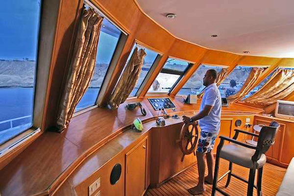 The Bridge on M/Y Carlton Diving Liveaboard in Sharm el Sheikh Egypt