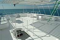 Top Deck on Spirit of Folk Liveaboard Diving Motor Yacht in Marsa Alam Egypt