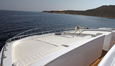 Forward Sundeck on M/Y Vasseem Liveaboad Diving Motor Yacht in Sharm el Sheikh Egypt