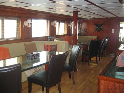 Interior on M/Y Vasseem Liveaboad Diving Motor Yacht in Sharm el Sheikh Egypt