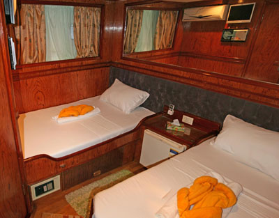 Double Cabin on M/Y Vasseem Liveaboad Diving Motor Yacht in Sharm el Sheikh Egypt